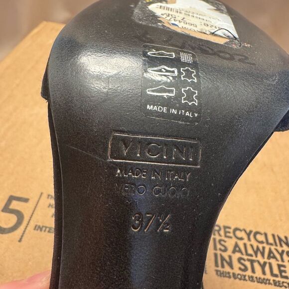 Rare Y2K Giuseppe Zanotti Vicini Black Satin Rhinestone Ankle Strap Heels Italy - Picture 13 of 15